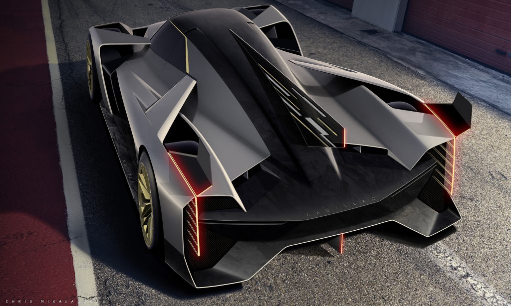 GM Design sketch Cadillac LMDh hypercar IMSA