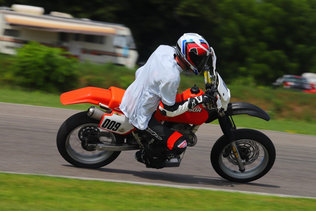 Kyle smith XR250R motard on track Right corner 2