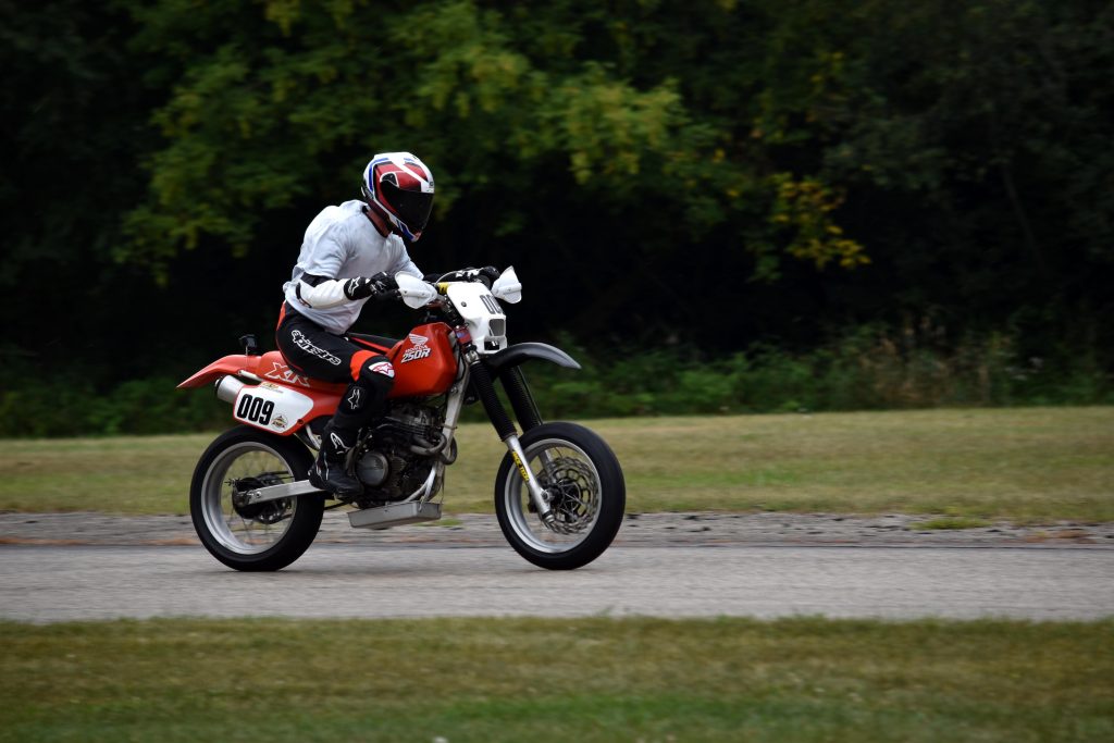 Honda XR250 on track Blackhawk Farms 2