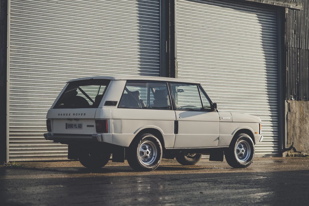 Range Rover Restomod rear three-quarter