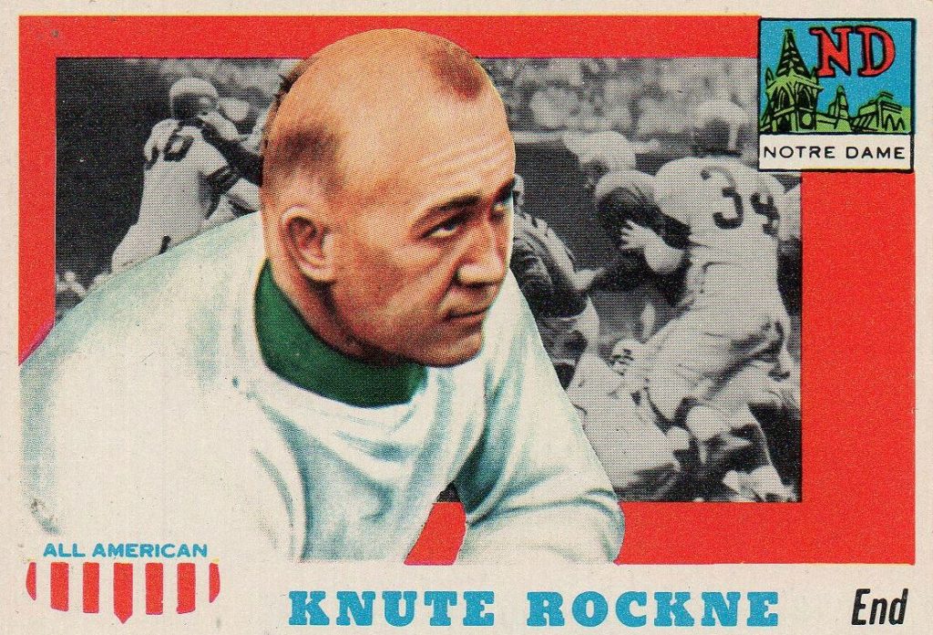 Knute Rockne - 1955 Topps All-American card