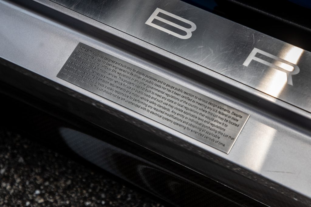 Cobra Concept info placard door sill