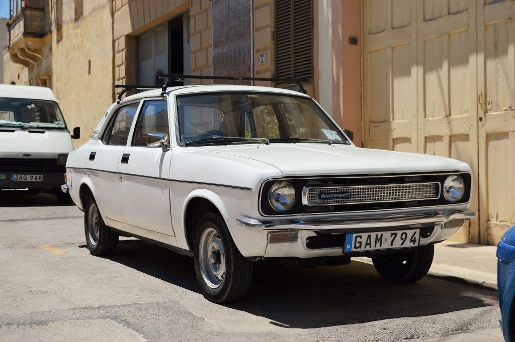 Morris Marina front three-quarter