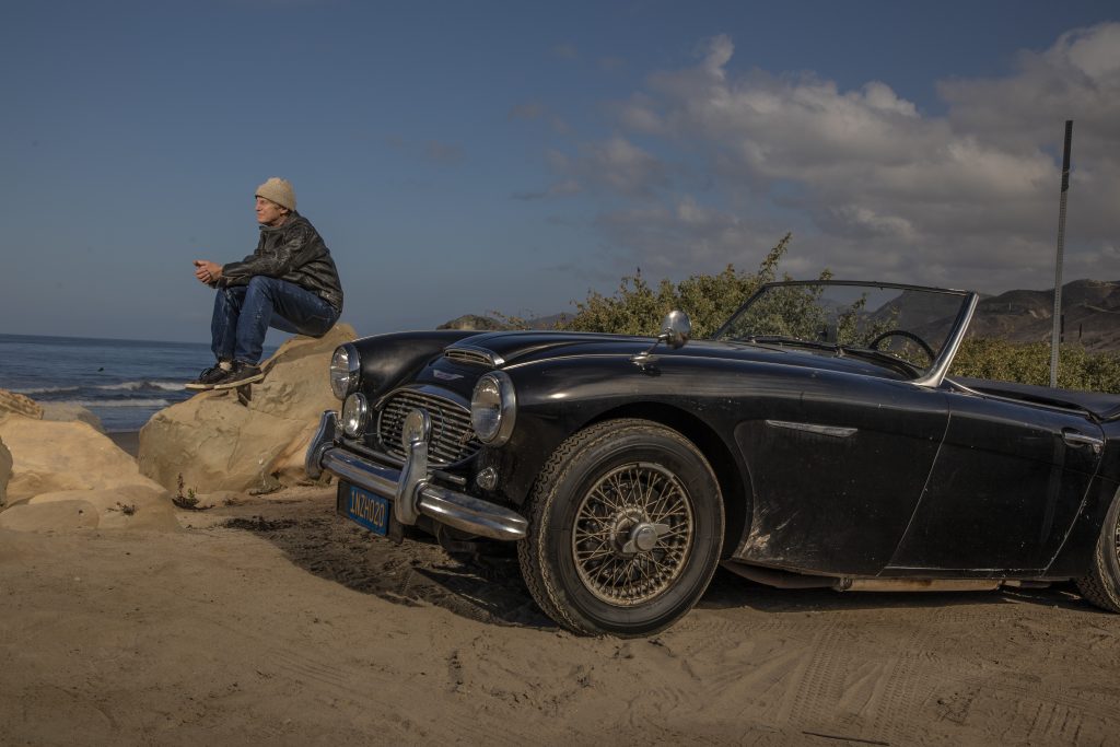 Austin-Healey front three-quarter action