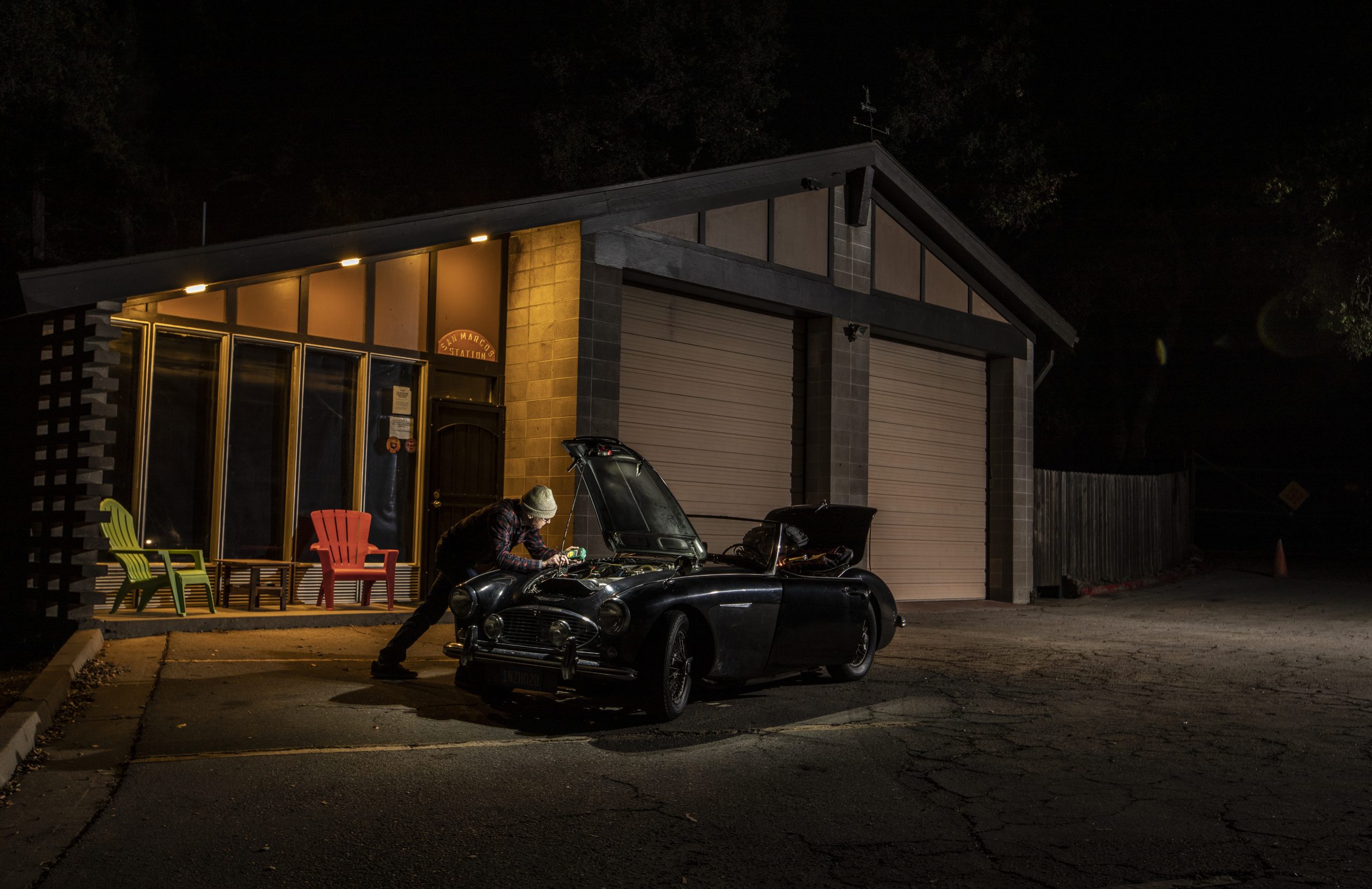 Austin-Healey night repair