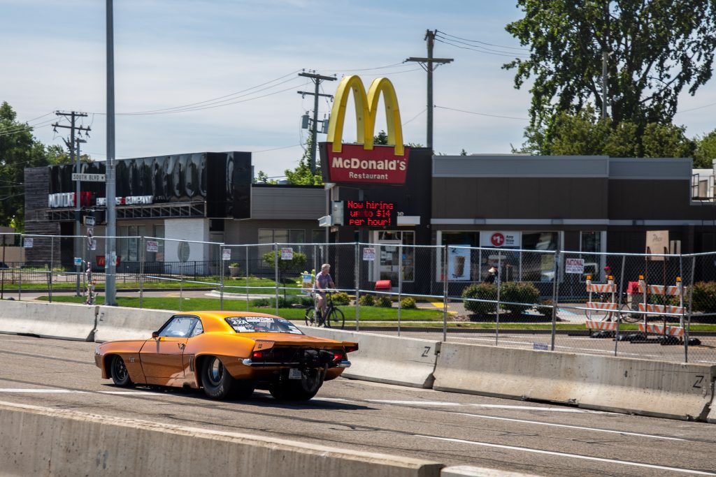 1969 Chevrolet Camaro Tom Bailey orange McDonald's Woodward Roadkill Nights 2021