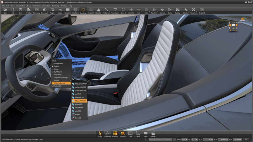 VRED screenshot