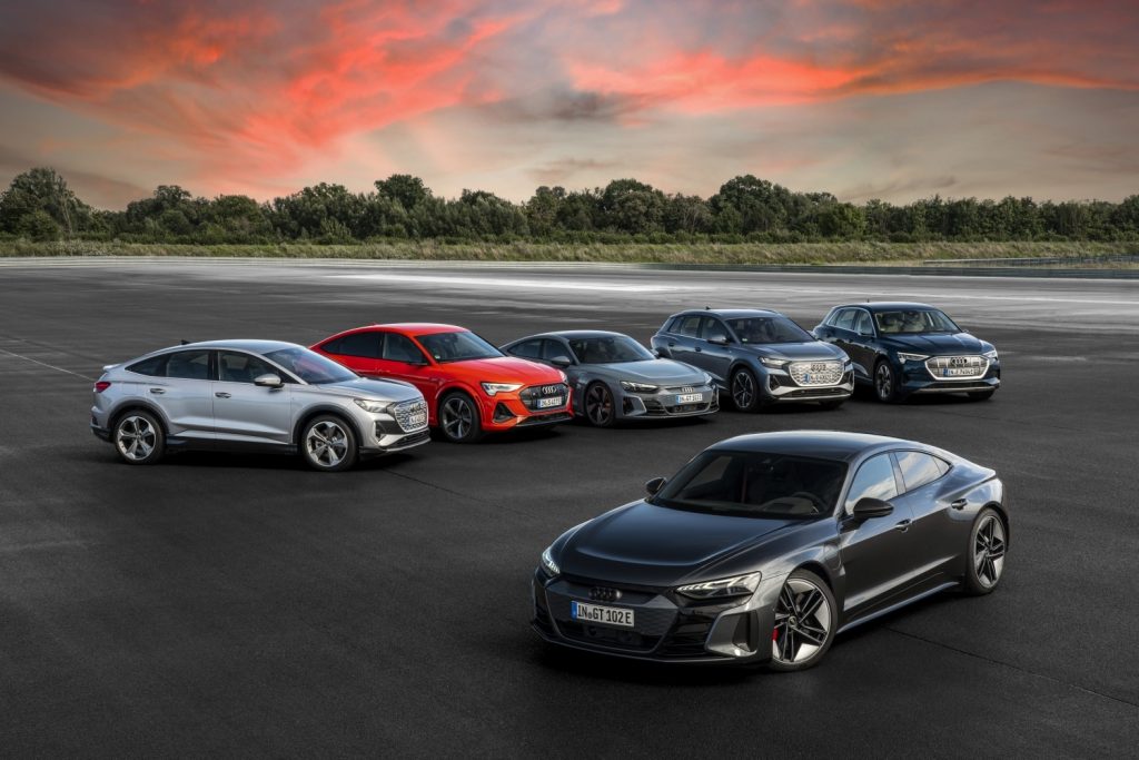 Audi e tron family vehicles