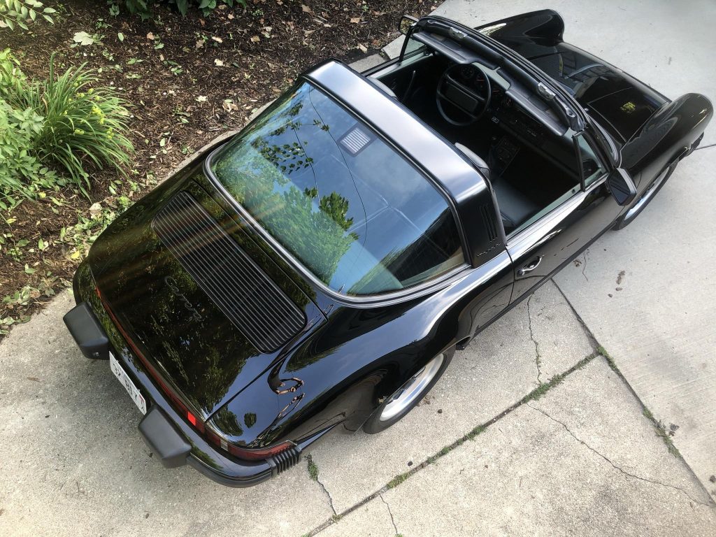 Tom Cruise 1986 Porsche 911 Carrera Targa overhead
