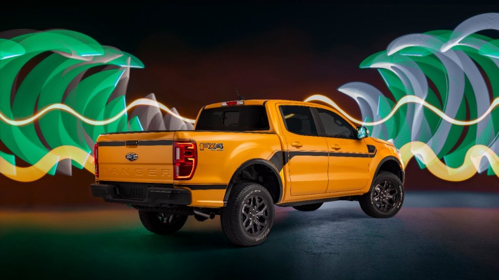 2022 Ford Ranger Splash rear three quarter