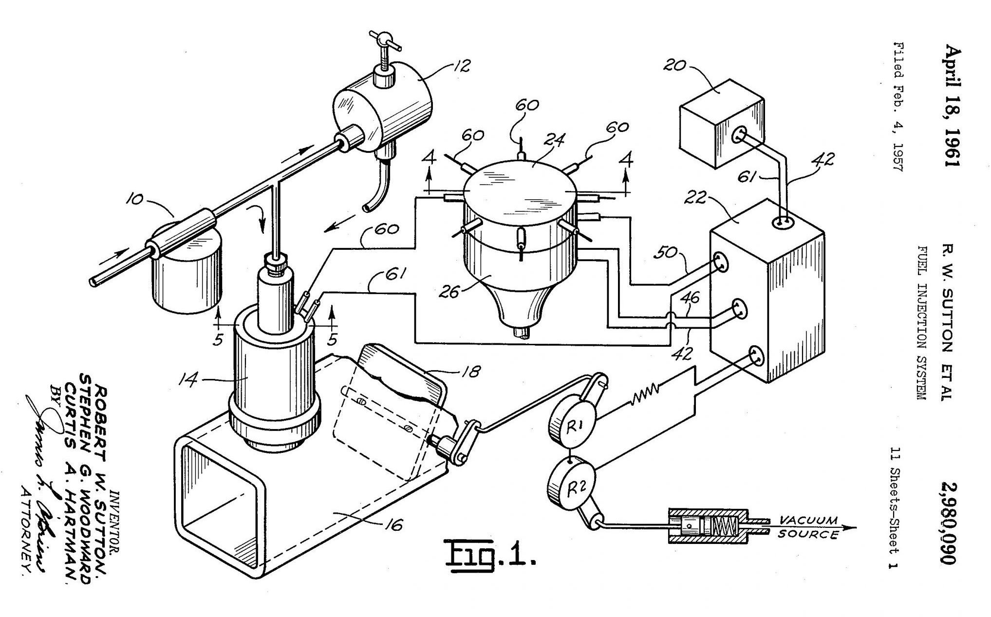 Bendix Aviation EFI Electrojector Systems Patent