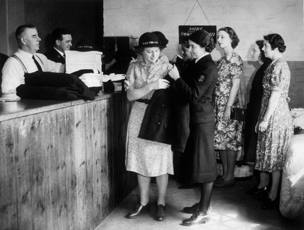 Wren Recruits Trying On Uniforms