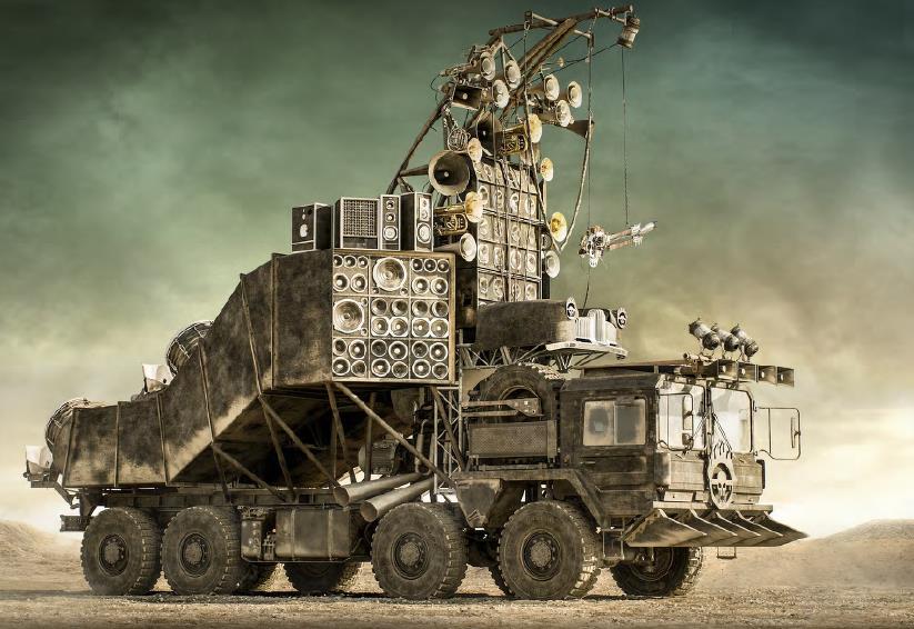 Mad Max Fury Road prop car speaker truck