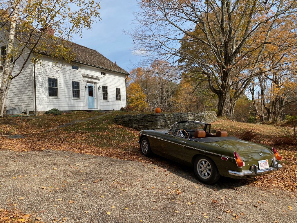 1974 MGB rear three-quarter