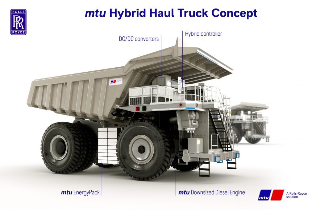 Rolls-Royce Flanders Electric Hybrid haul truck concept