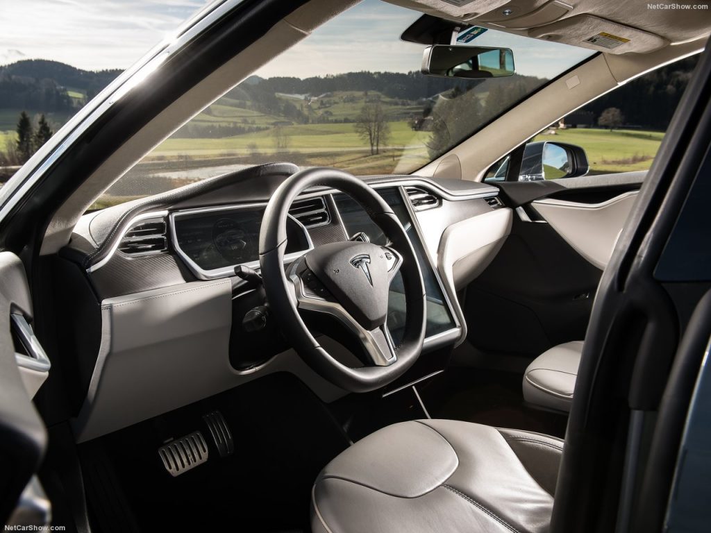 Tesla Model S interior Tesla Model S interior