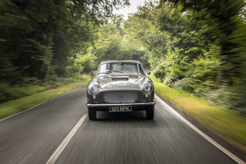 Zagato-bodied Bristol 406 front driving action