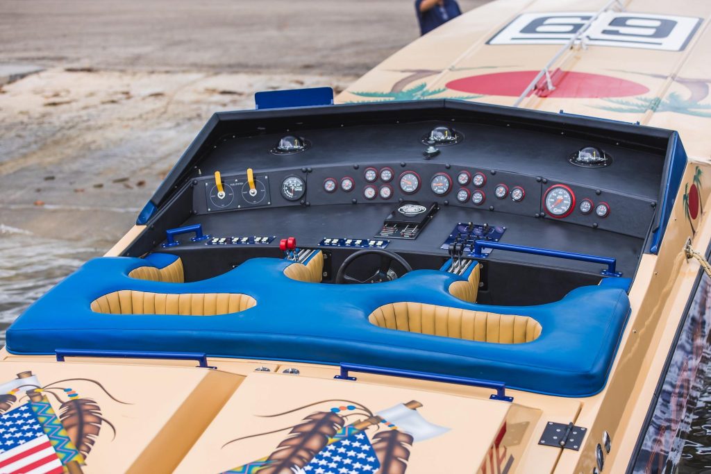 1984 Apache Offshore Powerboat Warpath cockpit
