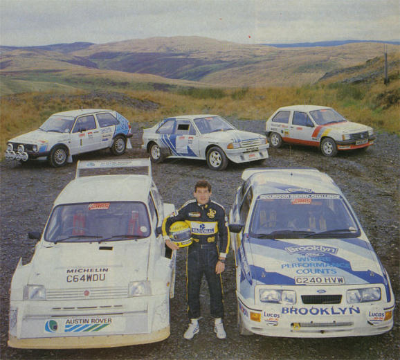 Ayrton Senna rally racing cars United Kingdom