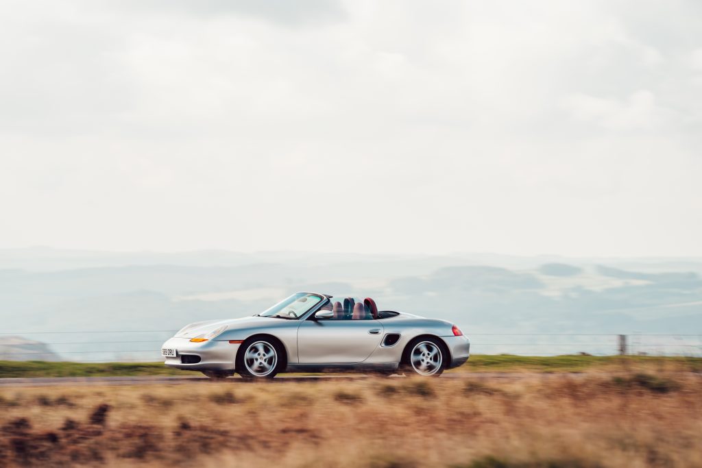 1998 Porsche Boxster 986 driving action