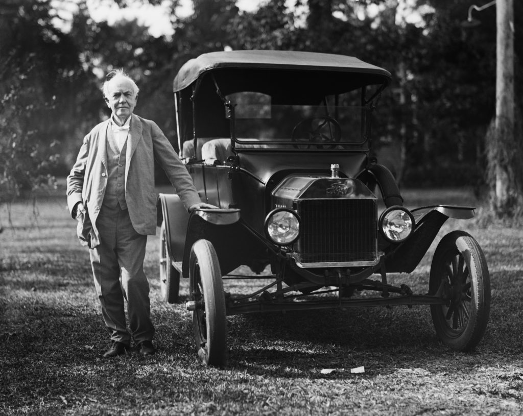 Thomas Edison and His 1914 Ford