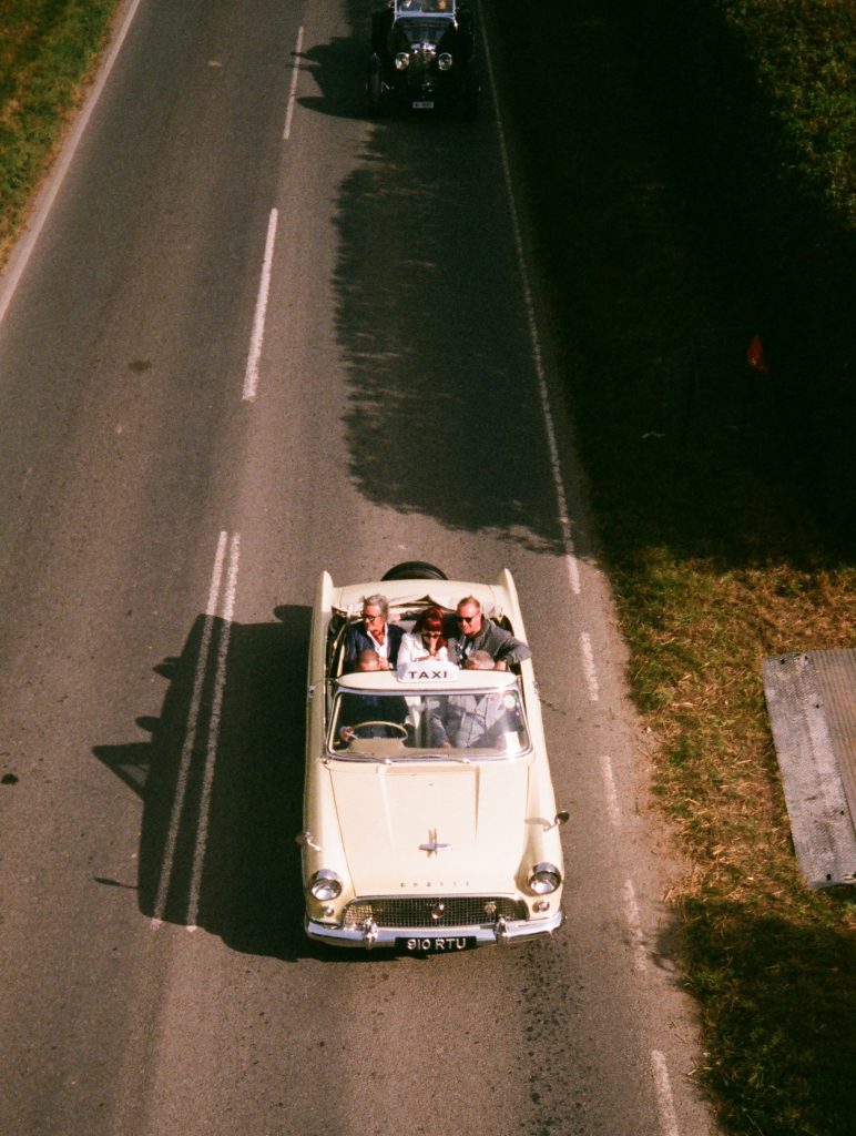 Goodwood Revival film taxi vertical