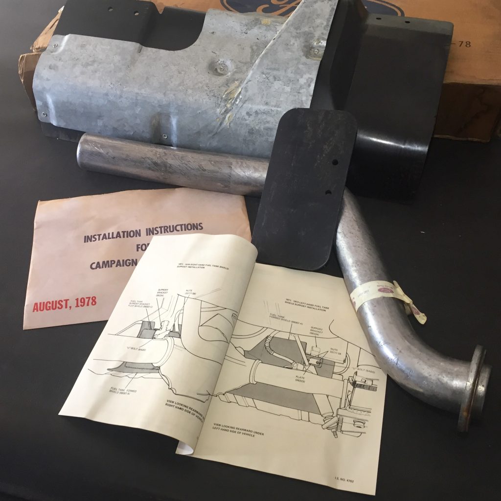 Ford Pinto Repair Kit Recall Gas tank