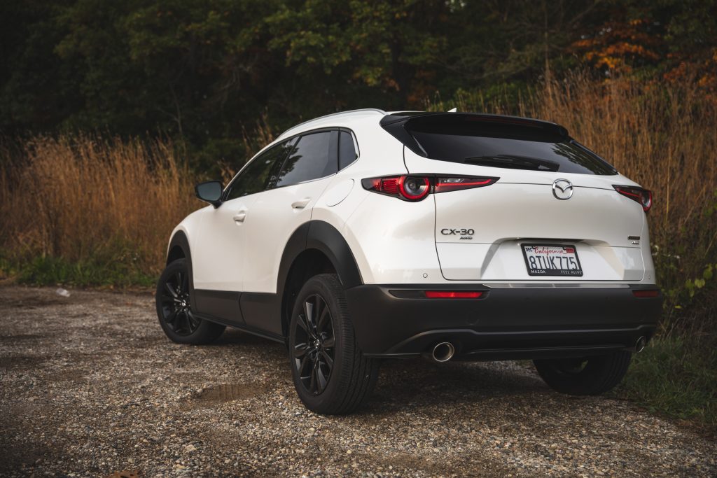 Mazda CX30 rear three-quarter