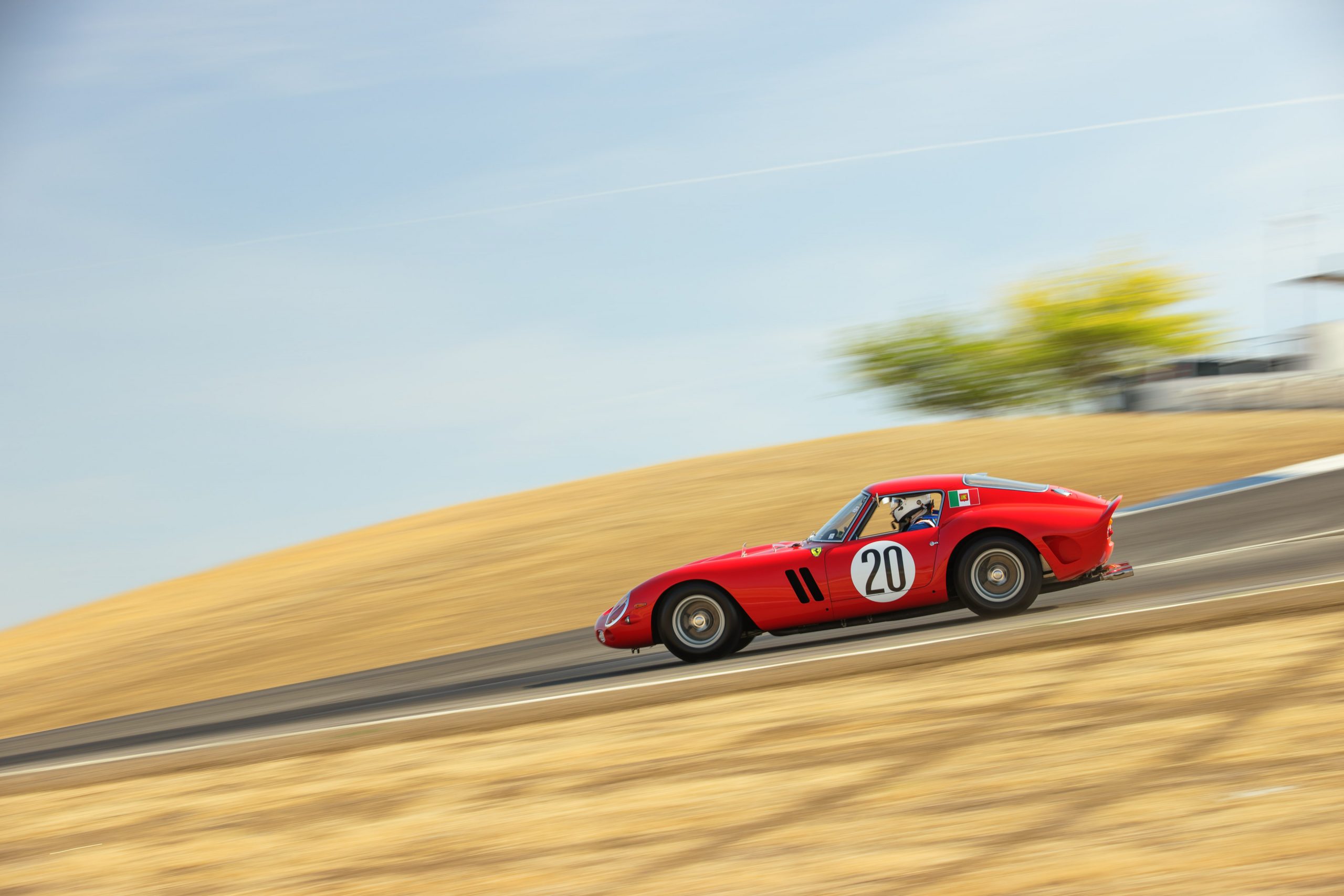 Thunderhill Ferrari track action side