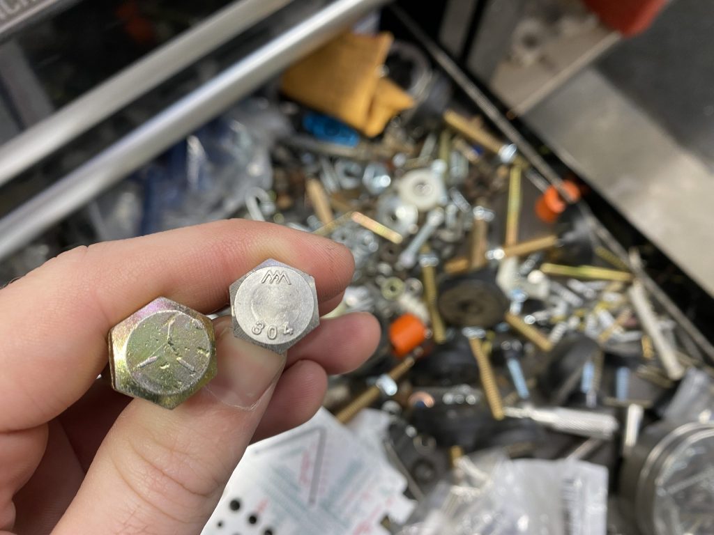 Kyle Smith bolts and hardware drawer