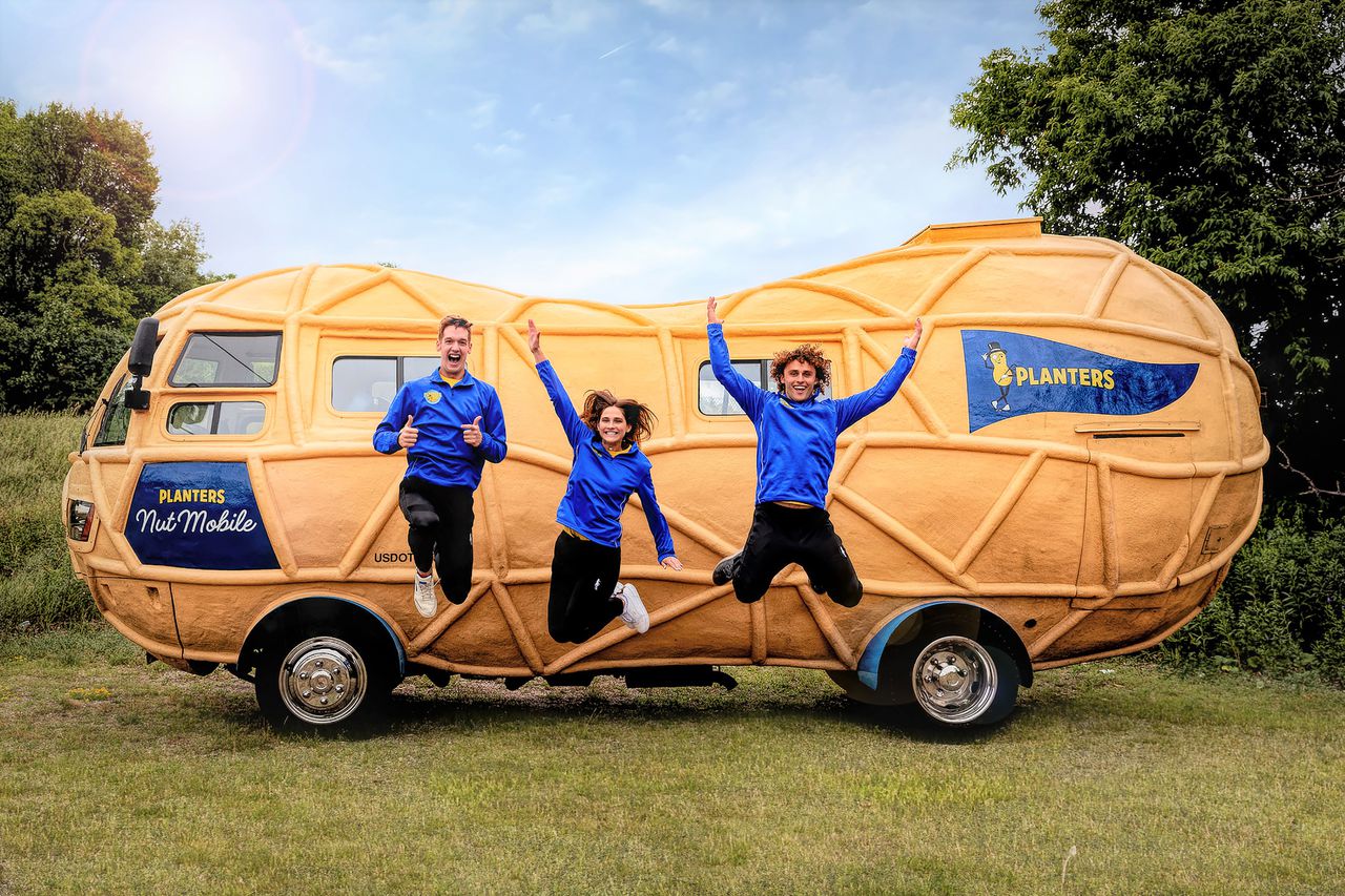 Planters is looking for nutty drivers to travel crosscountry with Mr