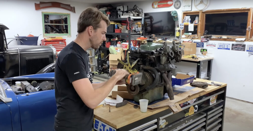 toolbox, workbench, and engine stand all in one