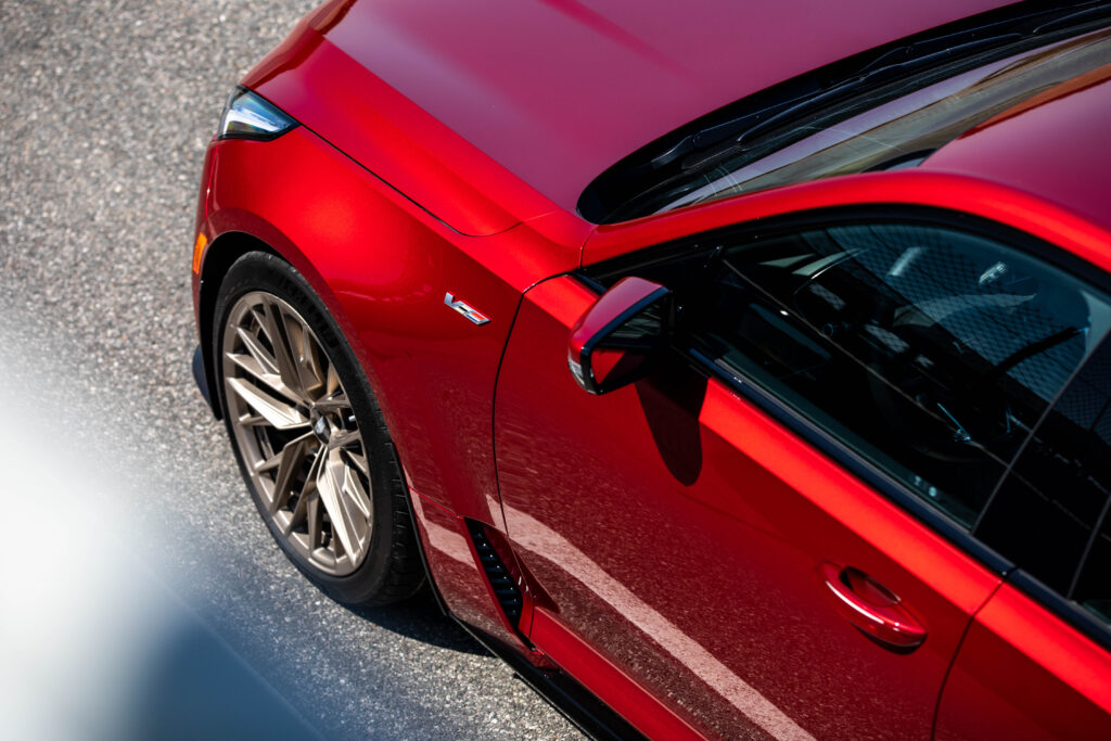 2023 Cadillac CT5-V high angle front quarter panel