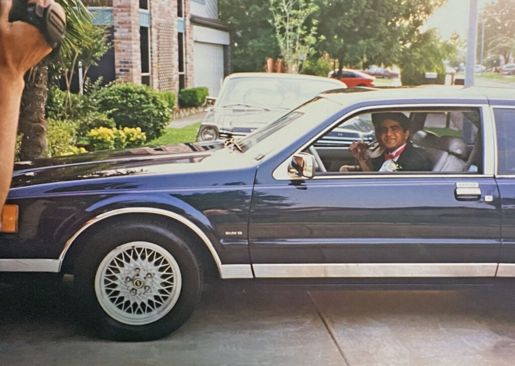 Sajeev in May 1995, at prom.