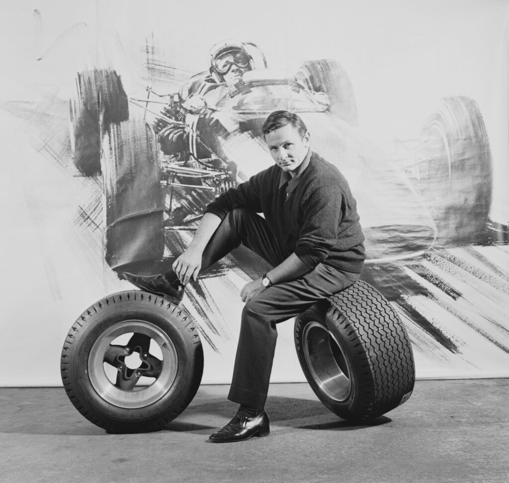 New Zealand race-car driver, designer, and engineer Bruce McLaren portrait