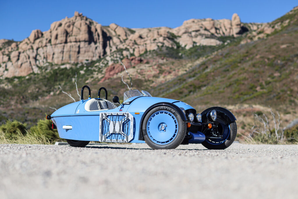 Morgan 3 passenger front three quarter low