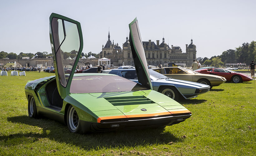 Alfa Romeo Carabo Concept car front three quarter doors up