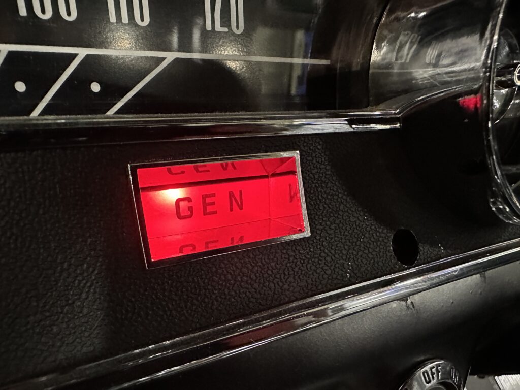 1965 Ford Mustang generator light