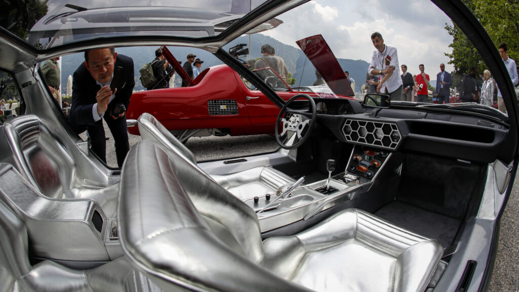 Lamborghini Miura concept car interior