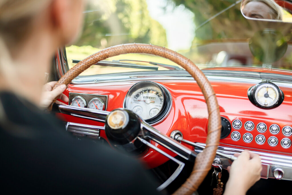 Nash Rambler interior dash wheel