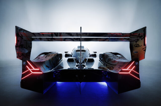 BMW Art Car 20 Le Mans Race Car rear