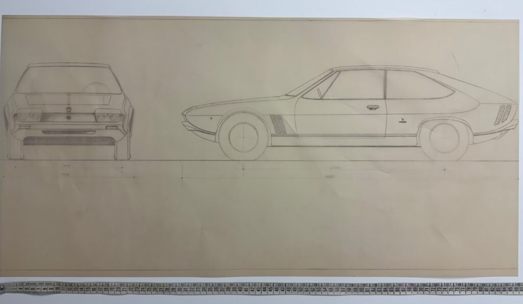 Bertone Blueprints Drawings
