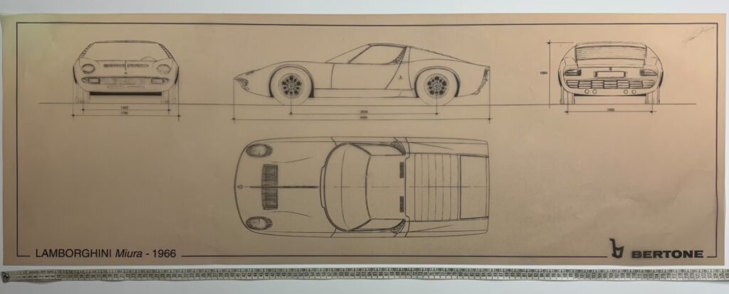 Bertone Blueprints Drawings