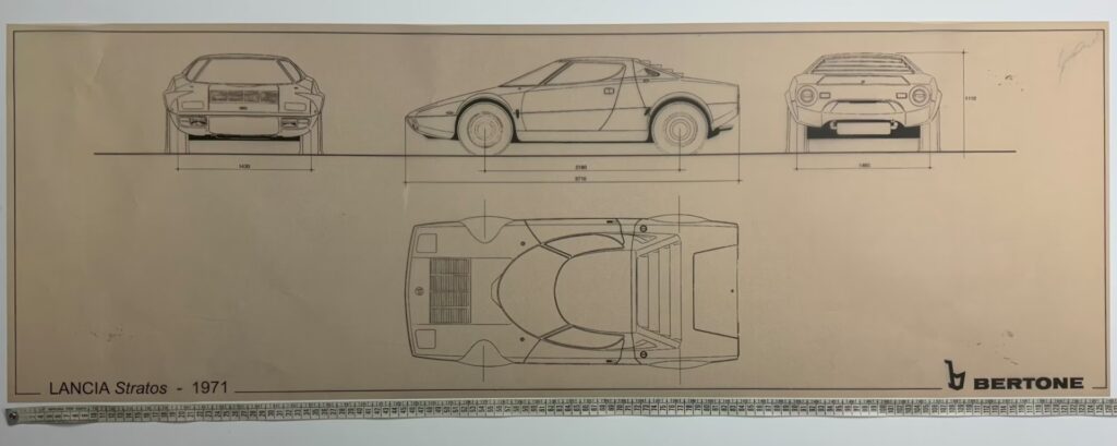Bertone Blueprints Drawings