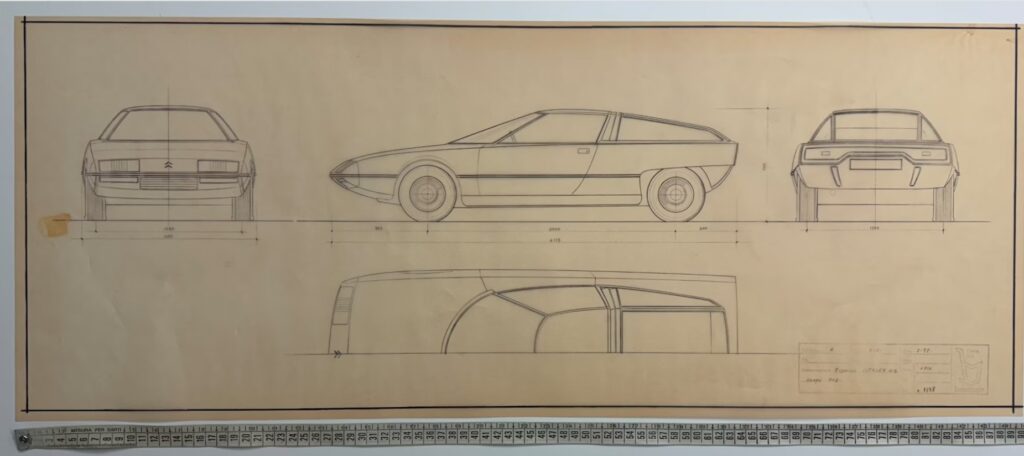 Bertone Blueprints Drawings