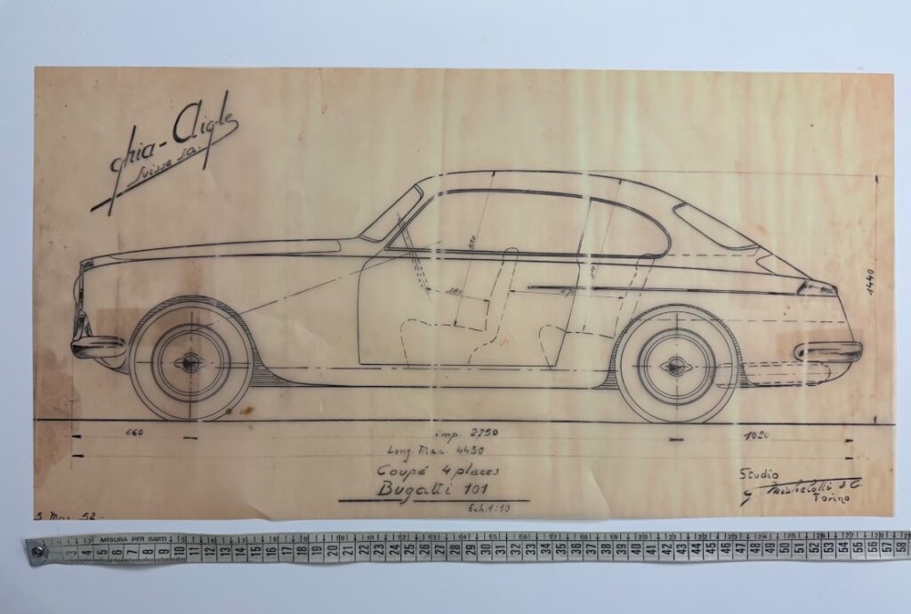 Bertone Blueprints Drawings