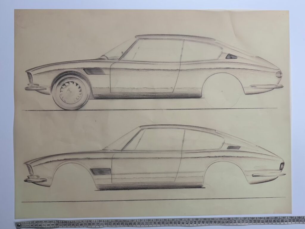 Bertone Blueprints Drawings