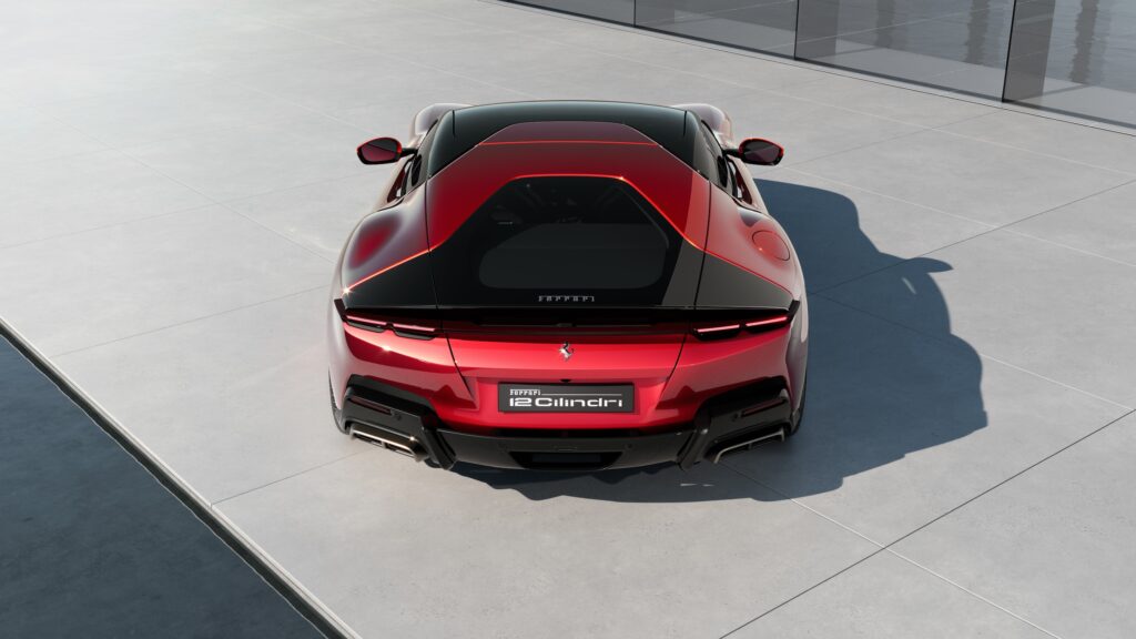 Ferrari V12 Cylindri rear red