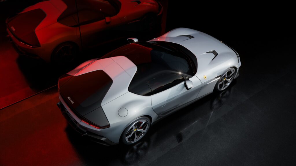 Ferrari V12 Cylindri rear three quarter high angle
