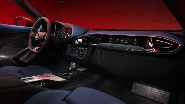Ferrari V12 Cylindri interior passenger side dash